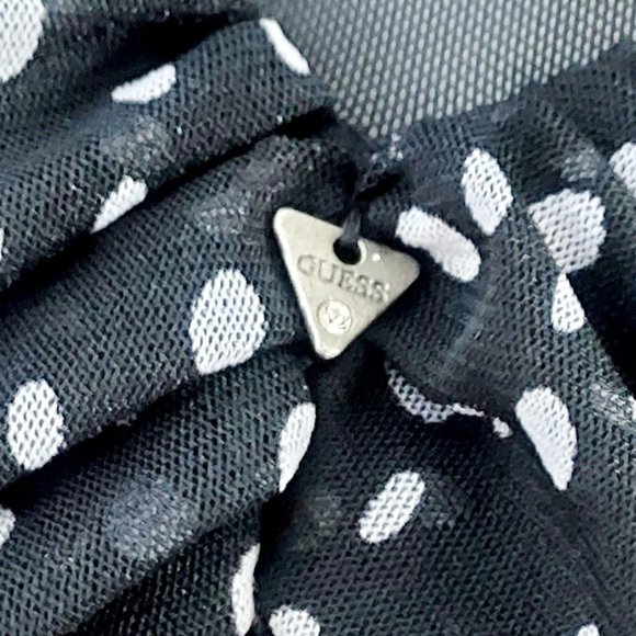 GUESS Women’s Polka Dot Retro Vintage Cocktail Swing Dress Size: Small - Picture 9 of 11